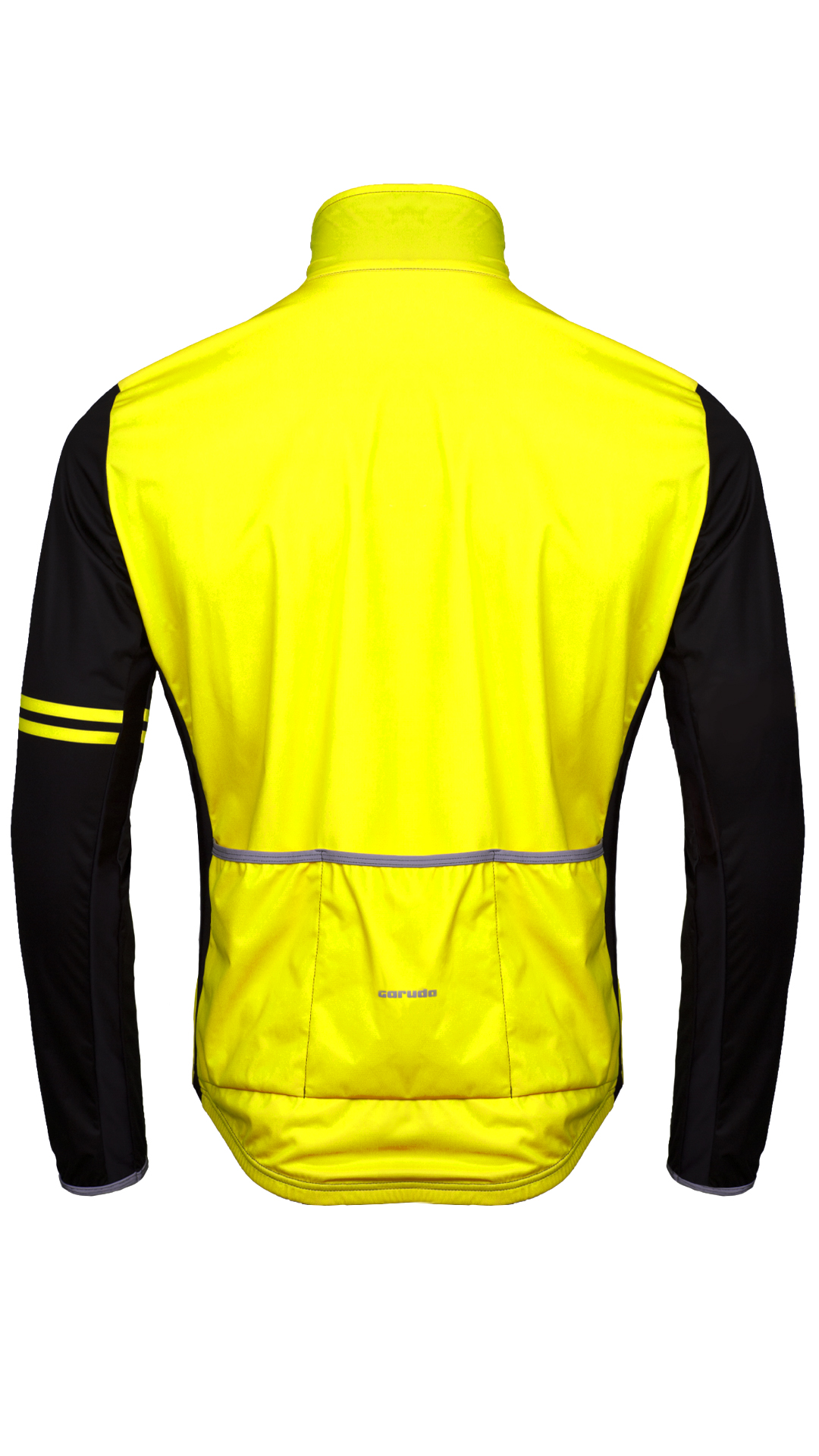 Veste de cyclisme coupe-vent jaune fluo